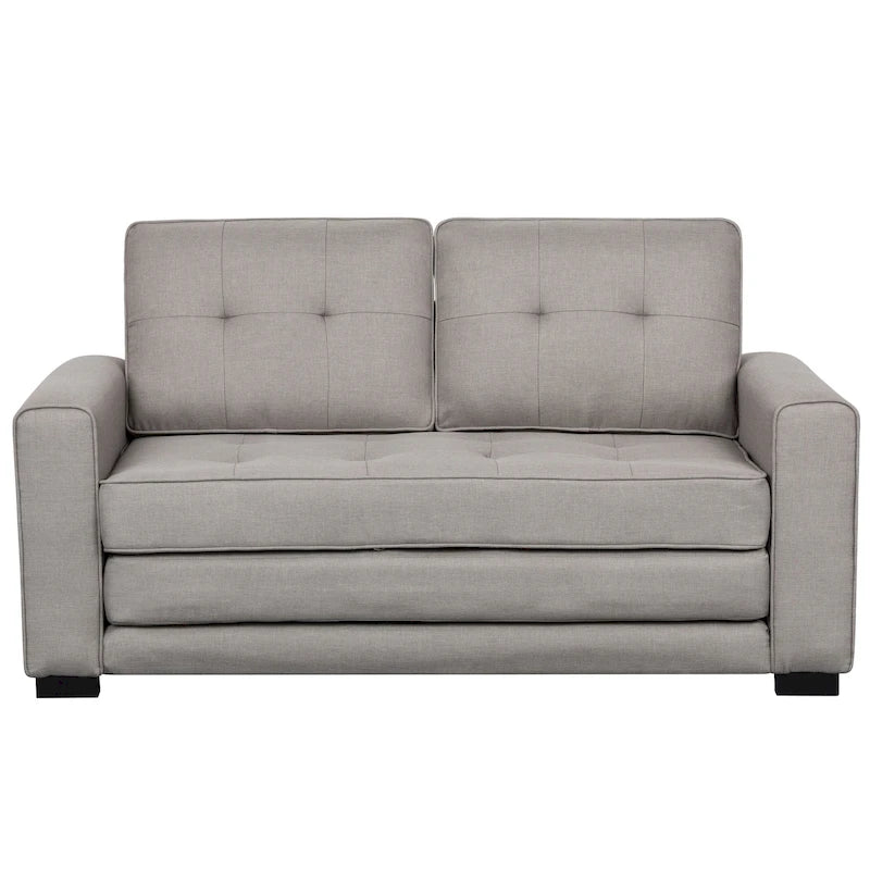 Daisy Modern Fabric Loveseat and Sofa Bed