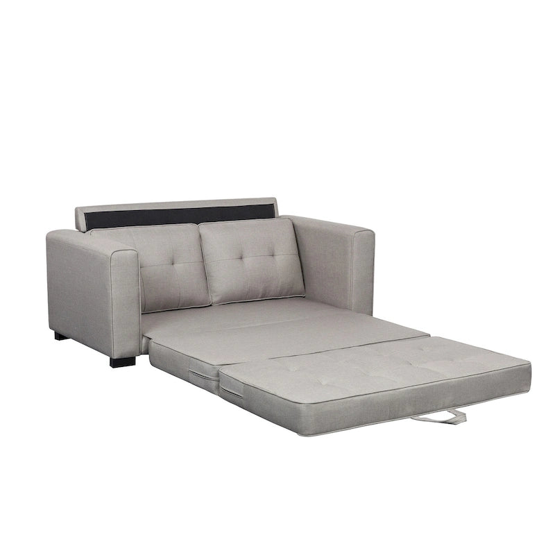 Daisy Modern Fabric Loveseat and Sofa Bed