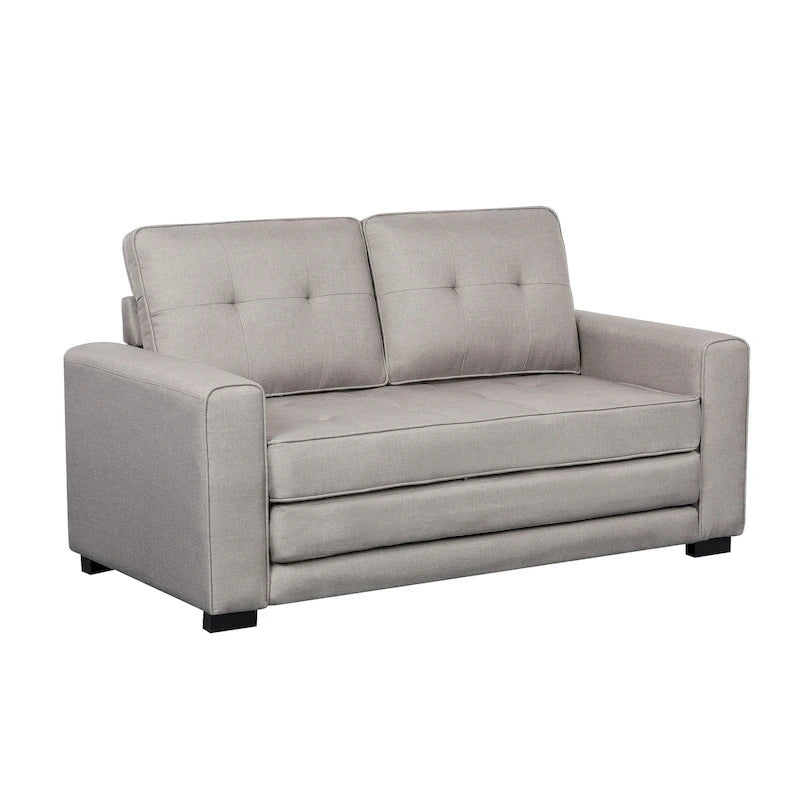 Daisy Modern Fabric Loveseat and Sofa Bed