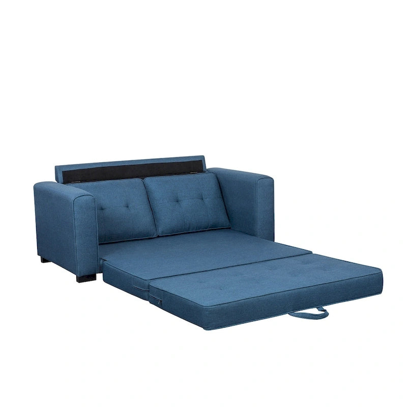 Daisy Modern Fabric Loveseat and Sofa Bed