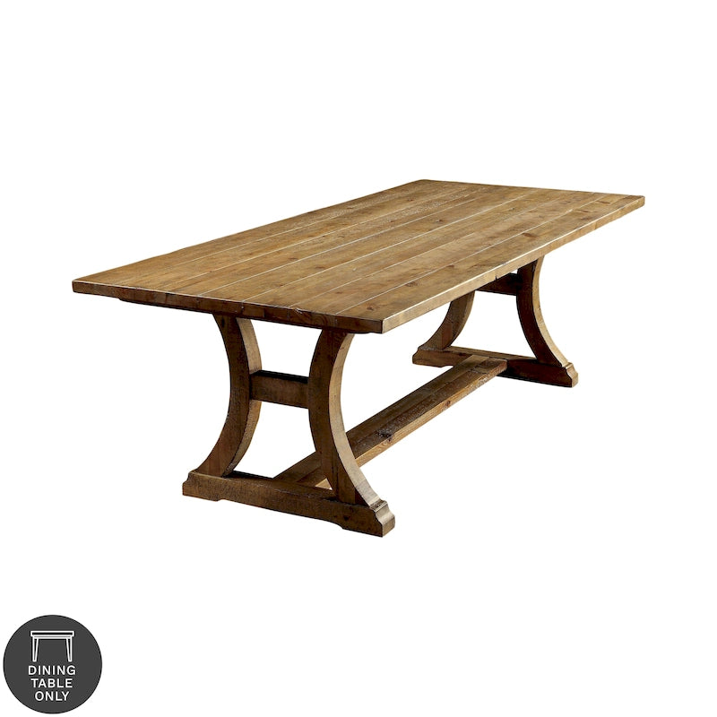 Rustic Pine Solid Wood Dining Table