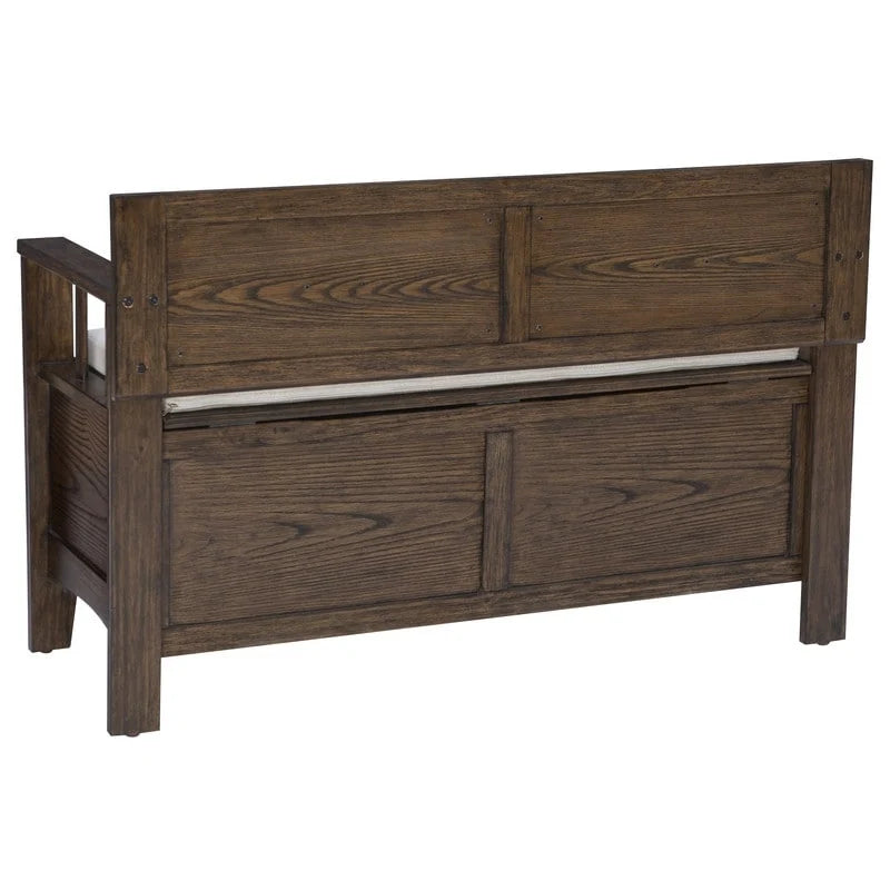 Dahlia Wood Flip Top Storage Entryway Bench