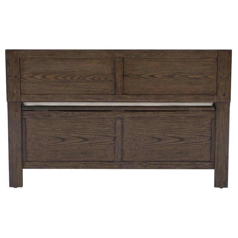 Dahlia Wood Flip Top Storage Entryway Bench