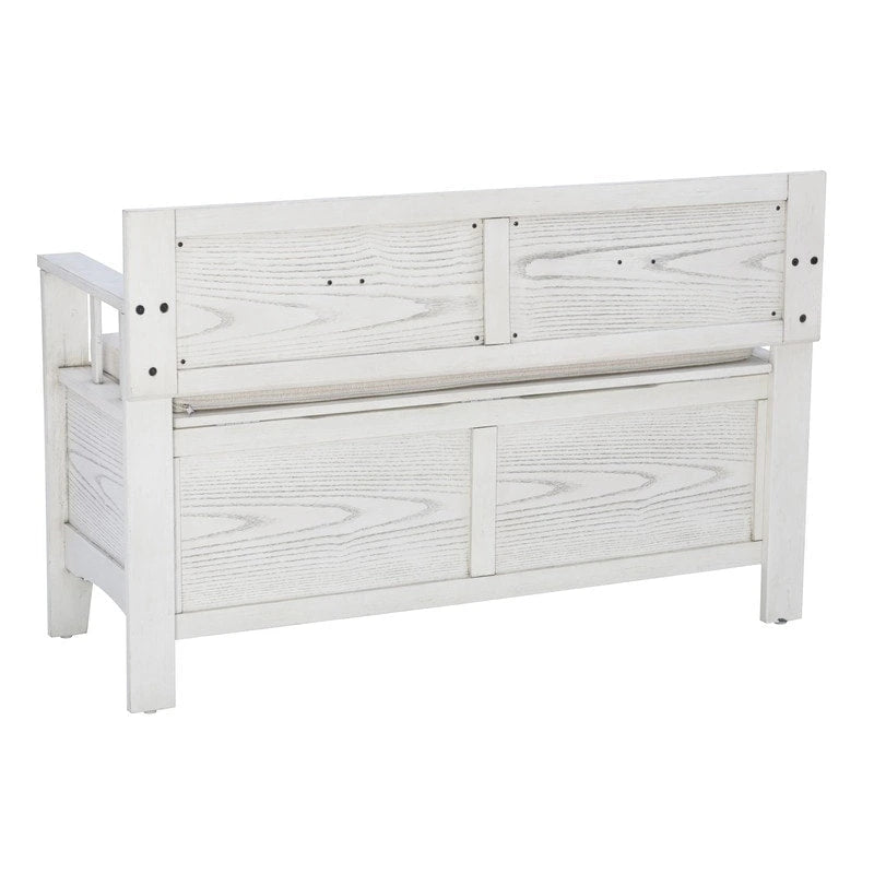 Dahlia Wood Flip Top Storage Entryway Bench