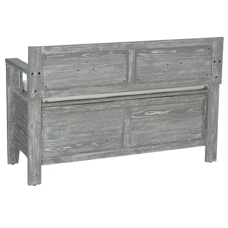 Dahlia Wood Flip Top Storage Entryway Bench