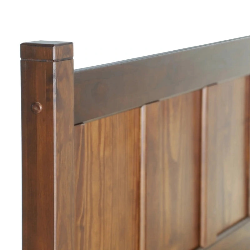 Solid Wood Panel Platform Bed
