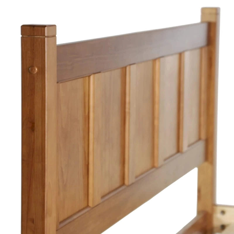 Solid Wood Panel Platform Bed