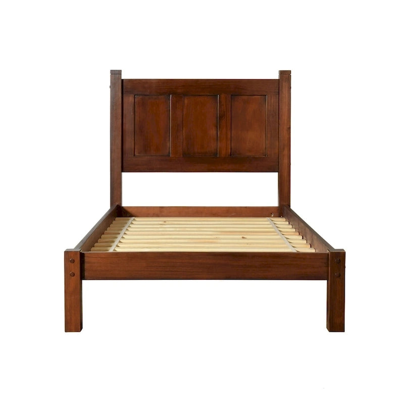 Solid Wood Panel Platform Bed
