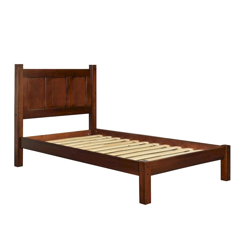 Solid Wood Panel Platform Bed