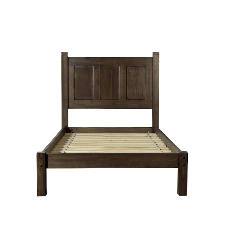 Solid Wood Panel Platform Bed