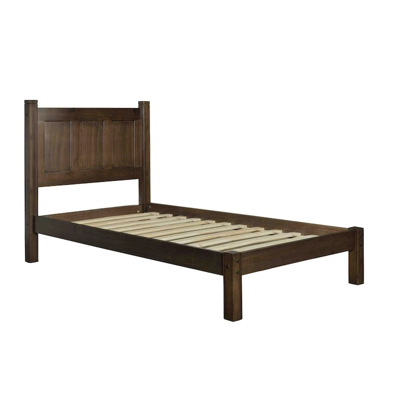 Solid Wood Panel Platform Bed
