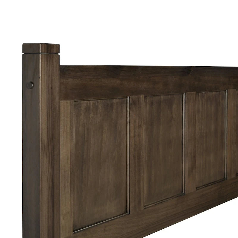 Solid Wood Panel Platform Bed