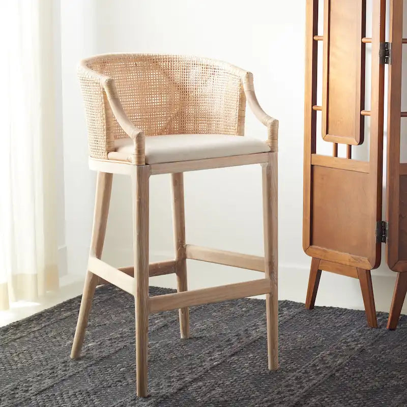 Rattan 30-Inch Bar Stool