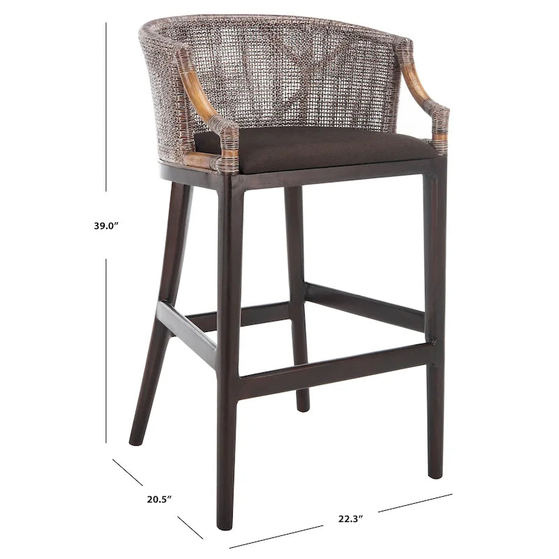 Rattan 30-Inch Bar Stool