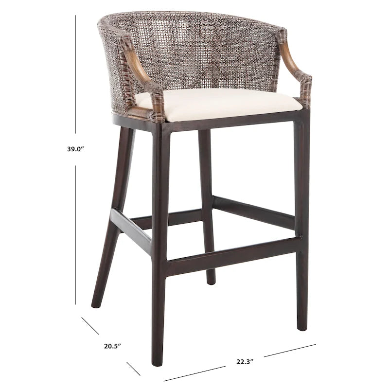 Rattan 30-Inch Bar Stool