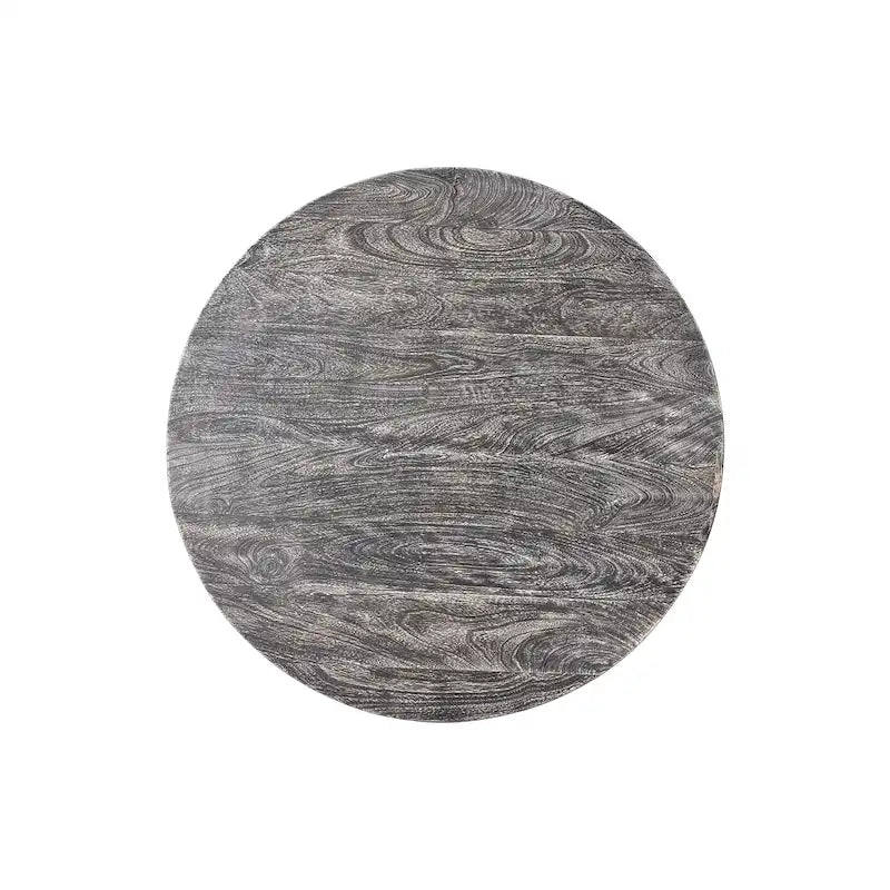 35.5 Inch Round Mango Wood Coffee Table