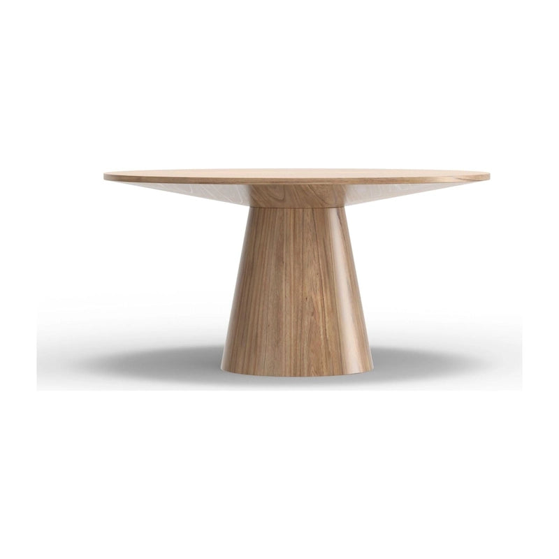 Cove Round Solid Wood Dining Table, Natural