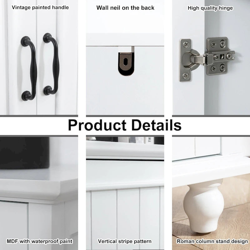 Kitchen Sideboard Coffee Bar Cabinet Accent Storage Cabinet