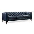 89" Full Grain Genuine Italian Leather Sofa
