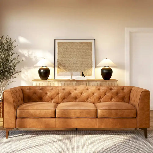 Poly & Bark Essex 89 Sofa - Full Grain Genuine Italian Leather