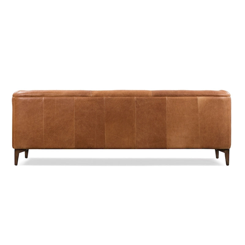 89" Full Grain Genuine Italian Leather Sofa