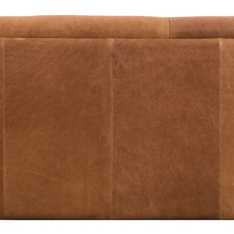 89" Full Grain Genuine Italian Leather Sofa