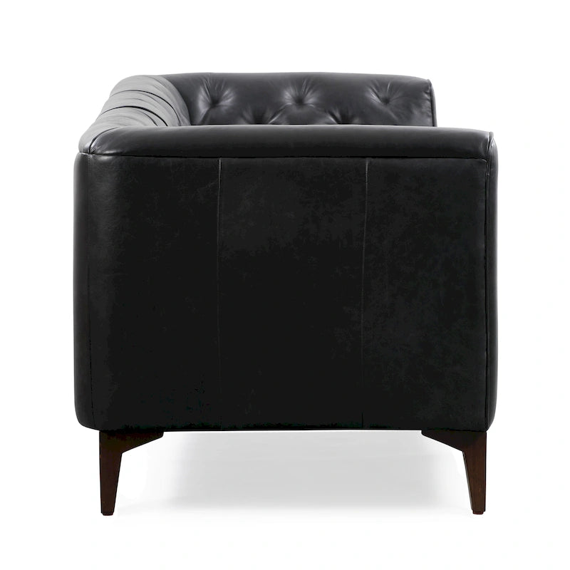 89" Full Grain Genuine Italian Leather Sofa