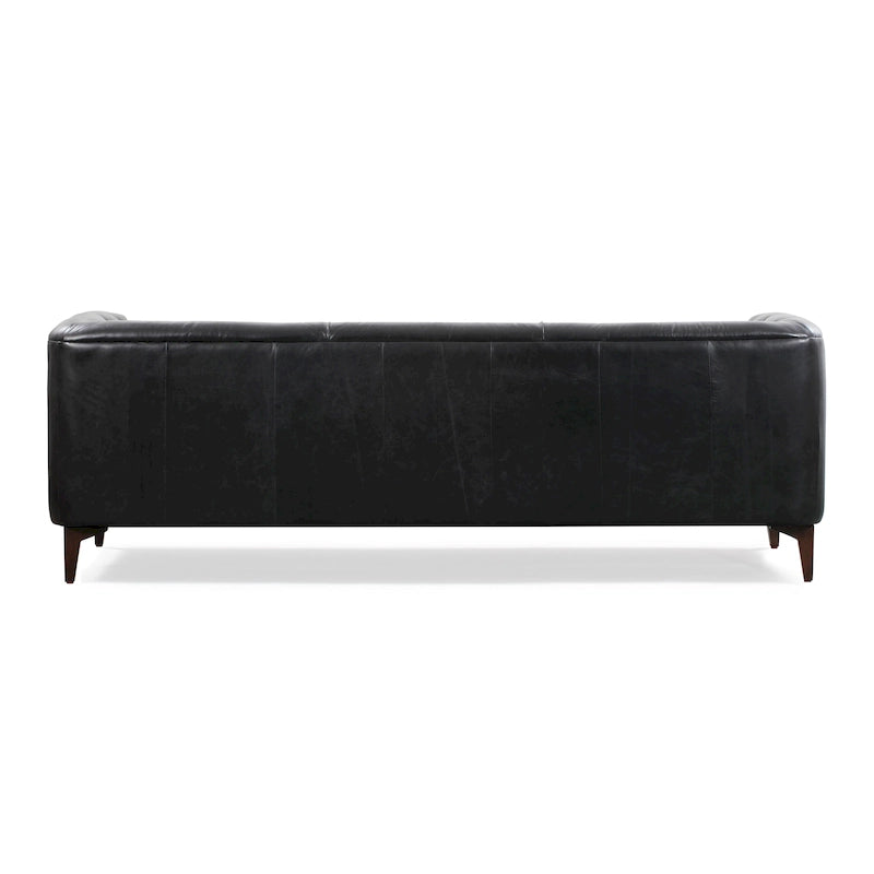 89" Full Grain Genuine Italian Leather Sofa