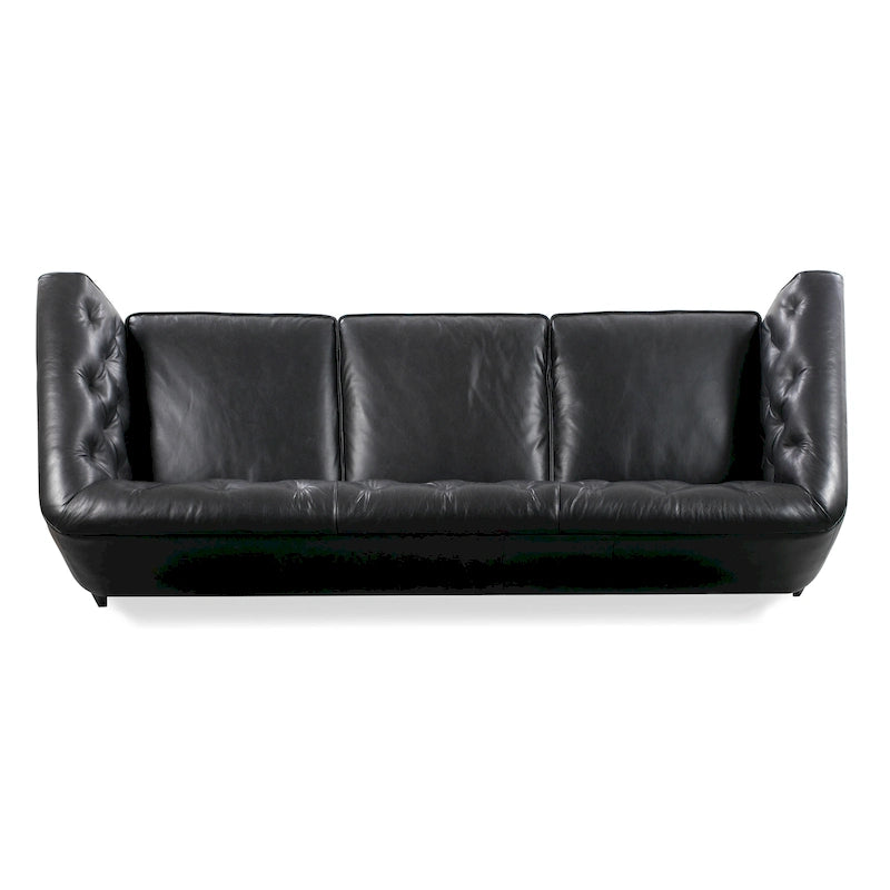89" Full Grain Genuine Italian Leather Sofa