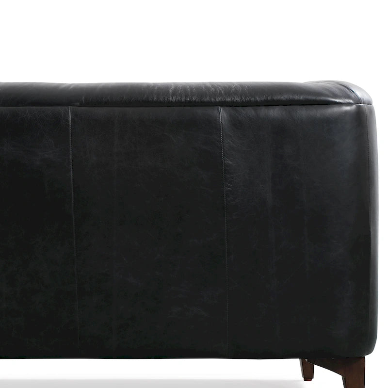 89" Full Grain Genuine Italian Leather Sofa