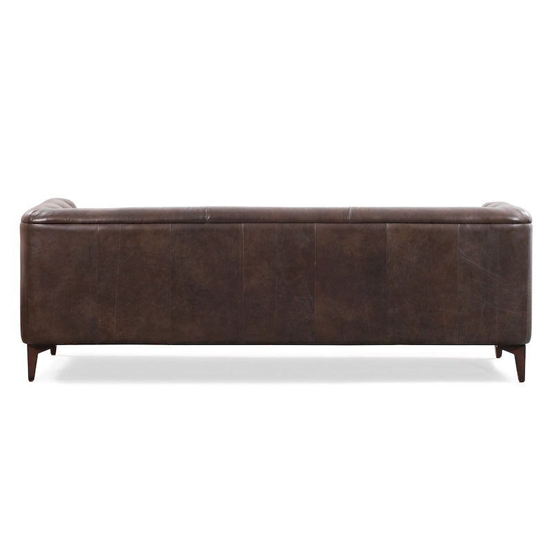 89" Full Grain Genuine Italian Leather Sofa