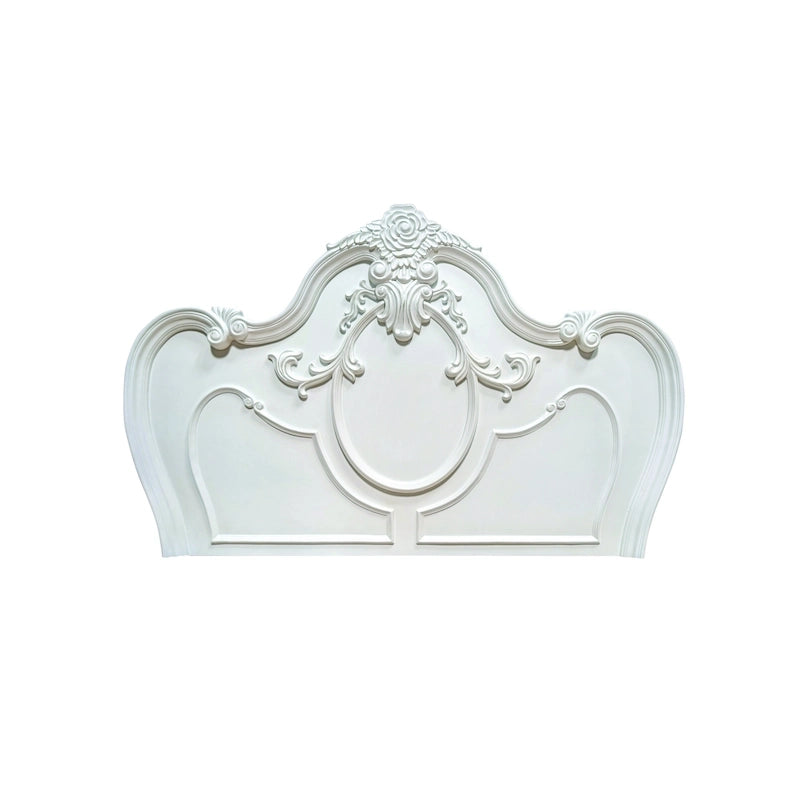 Traditional Solid Wood Panel Bed
